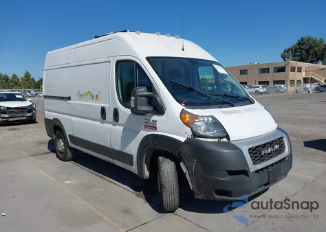 2019 Ram Promaster 2500 High Roof 136 Wb from USA, damaged, VIN 3C6TRVCG2KE520310